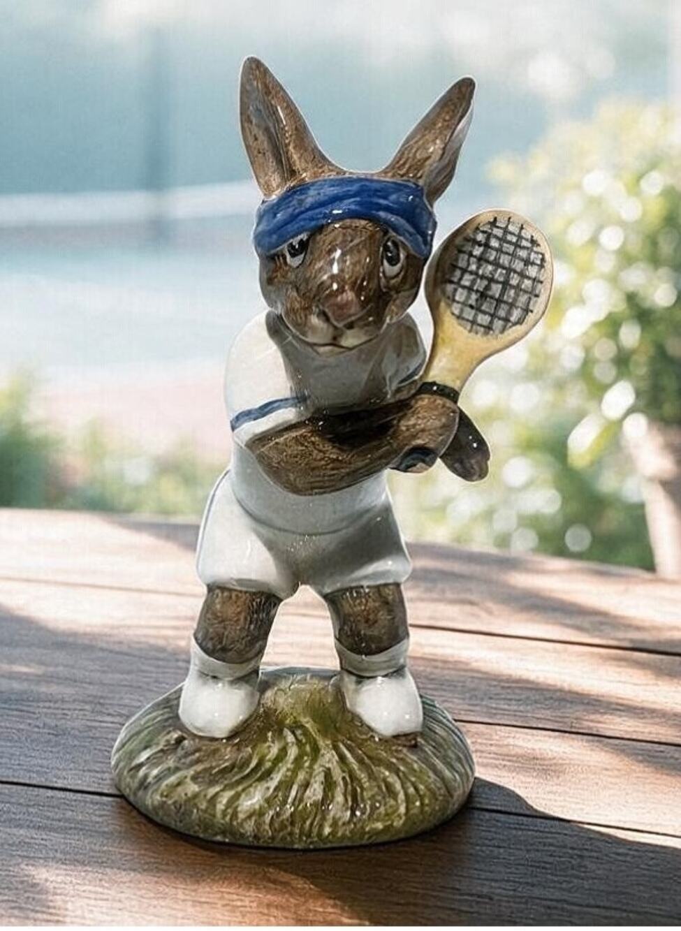 Royal Doulton Bunnykins Ace DB42 Tennis Player Figurine Vintage England